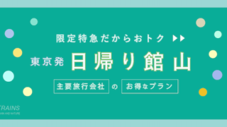 【東京-館山：往復6,100円-】お得なJR特急日帰りプラン【主要旅行会社】